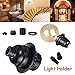 Black Period Style E26/ E27 Light Sockets. E26 Medium Screw Light Holder Black Edison Retro Pendant lamp holder. Edison Bulbs Vintage Pendant Lamp Retro Holder 200℃ Heat Resistant &Lamp Socket (6PACK)