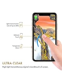 Wanski Screen Protector Compatible for iPhone X & iPhone Xs, Tempered Glass Screen Protector, Bubble   with Guide Frame Easy Installation [3 Pack] [5.8 Inch]