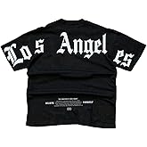 SHENHE Men's Graphic Tee Shirt Crew Neck Short Sleeve Summer Casual Tee Hip Hop Streetwear