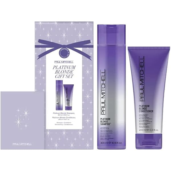 Amazon.com: Paul Mitchell Platinum Blonde Gift Set, Purple Shampoo
