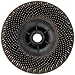 3M Scotch-Brite Bristle Disc, 4-1/2 in x 5/8-11 Internal, Grit 36, Pack of 1, Type S, Threaded Attachment, Aluminum, Carbon Steel, Stainless Steel, Cast Iron, Brown