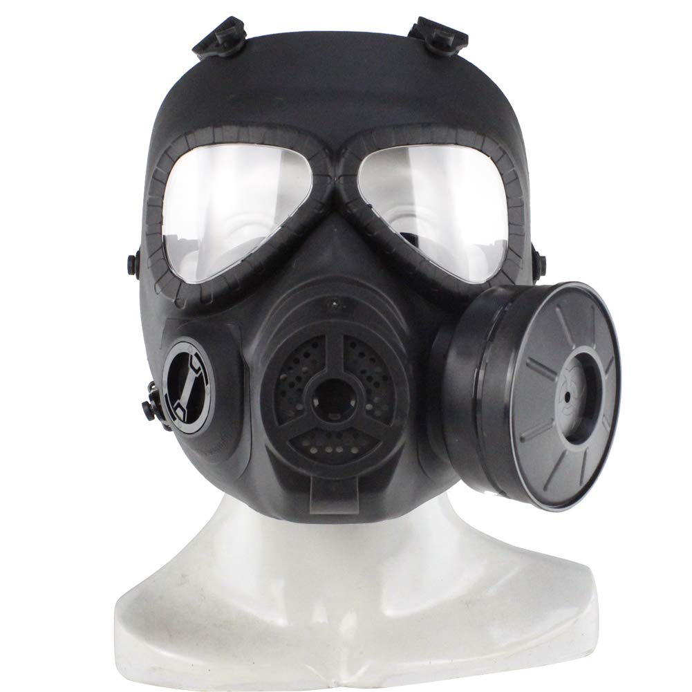 Huenco Tactical Dummy Gas Mask Paintball Full Face Skull CS Mask For Cosplay Protection Halloween Masquerade