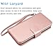 Tekcoo Compatible for Samsung Galaxy J3 / J3 V/Galaxy Sky/Galaxy Sol/Amp Prime/Express Prime Wallet Case, ID Credit Card Slots Holder PU Leather Flip Cover [Detachable Magnetic Case] Rose Gold