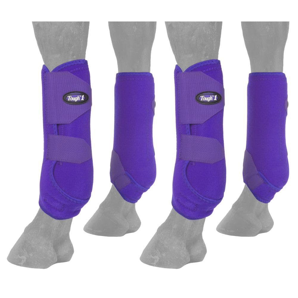 Tough 1 Extreme Vented Sport Boots Set, Purple, Small