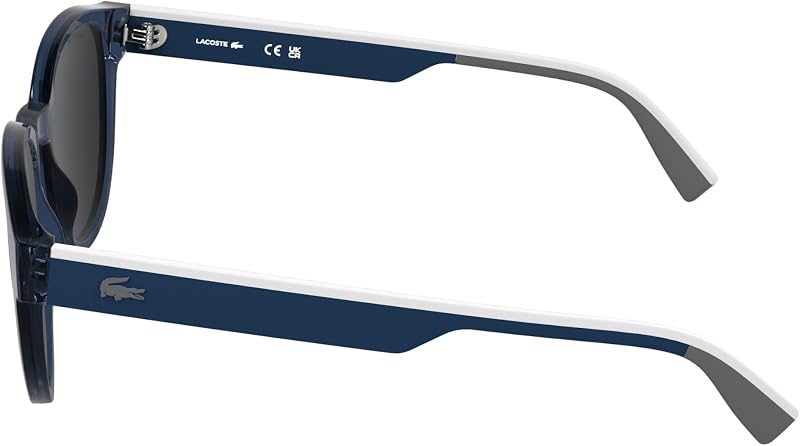 Men's Sunglasses L6088S - Transparent Blue with Solid Grey Lens