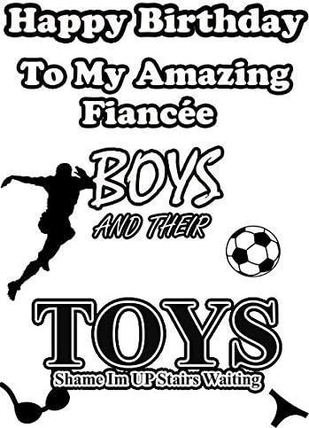 Ragazzi E I Loro Giocattoli Calcio Biglietto D Auguri Di Compleanno Fidanzata Humor Biglietto Di Auguri A5 Fiancee Humour Card Amazon It Cancelleria E Prodotti Per Ufficio