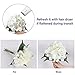 Veryhome Hydrangea Artificial Silk Fake Flower Bunch Bouquet Arrangements for Home Wedding Garden Floral Decor Pack of One (White)