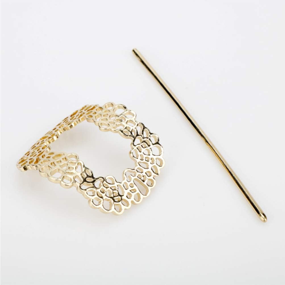 Lurrose Vintage Hair Clip Viking Alloy Hairpin Hair Accessories Stick for Women Ponytail Holder Spring Barrettes - Image 3
