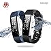 Fitness Tracker- Waterproof Activity Tracker Heart Rate Monitors Sleep Tracking Wireless Bluetooth Activity Tracker Smart Bracelet Pedometer Fitness Sports Wristbands (black)