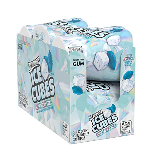 ICE BREAKERS ICE CUBES MINT CRYSTAL Sugar Free Chewing Gum, Made with