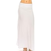 Eevee Women's Beautiful Fold Over Maxi Skirt (ONE Size)