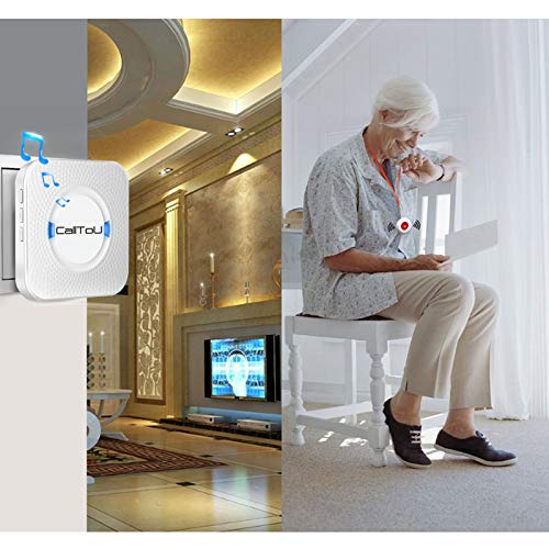 CallToU Wireless Caregiver Pager Smart Call System 2 SOS Call Buttons/Transmitters 2 Receivers Nurse Calling Alert… - Image 2