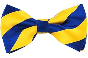 Romario Manzini collegiate Stripe Pre-Tied Bow Tie