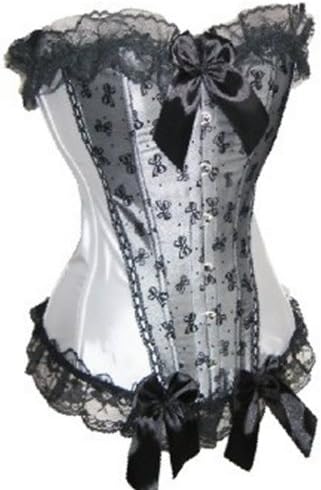 Vali Elegan He Lac Bowkno D¡§?co Corset,White,XXL