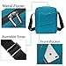 CoolBELL 10.6 inch Shoulder Bag Carrying Day Bag with Adjustable Shoulder Strap Simple Style Sleeve Case for Tablet/iPad (Teal)