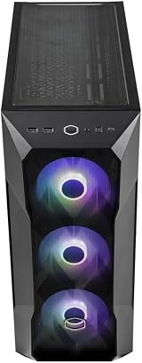 Cooler Master MasterBox TD500 Mesh V2 E-ATX Mid-Tower 3 ARGB Fan PC Case Black view 2