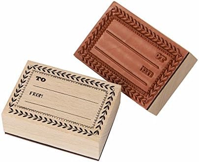 The Wrapping Room To &amp; From Wooden Stamp