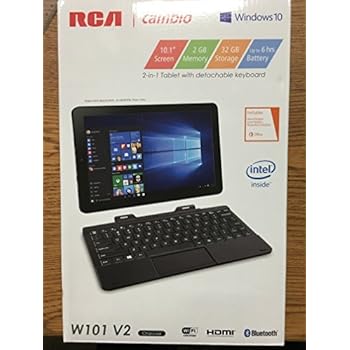 RCA 10 Windows Tablet with Detachable Keyboard W101