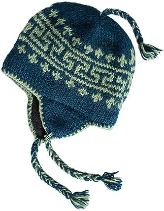NOVICA Artisan Handmade 100% Alpaca Chullo Hat Striped