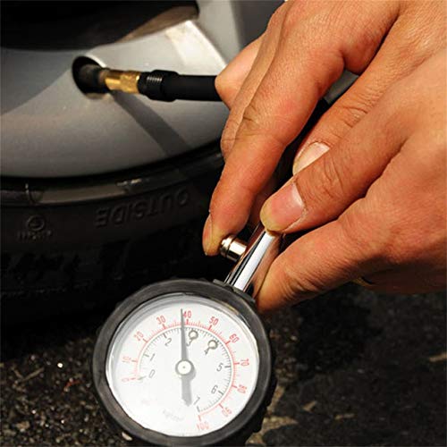 Meter Tire Pressure Gauge 0-100PSI Auto Car Bike Motor Tyre Air Pressure Gauge Meter Vehicle Tester Monitoring System Dial Meter