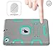 TOPSKY 3296937 Three Layer Defender Full Body Protective Case Cover for iPad Mini, Mini 2, Mini 3, Mini Retina Bundle Grey, Green­