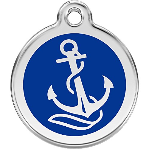 Red Dingo Personalized Anchor Pet ID Dog Tag (Medium)