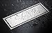 SUS304 Stainless Steel Linear Shower Floor Drain with Tile Insert Grate Removable Cover 11.8 inch Long, Brushed Finish