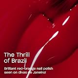 OPI The Thrill Of Brazil Nail Lacquer 15ml Pro-Wide Brush Red Orange view 2