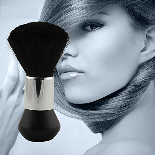 Healthcom Barber Neck Duster Brush Hair Cutting Kits Hair Salon Hair Removal Brush Professional Broken Hairbrush Haircut Special Cleaning Brush,Black