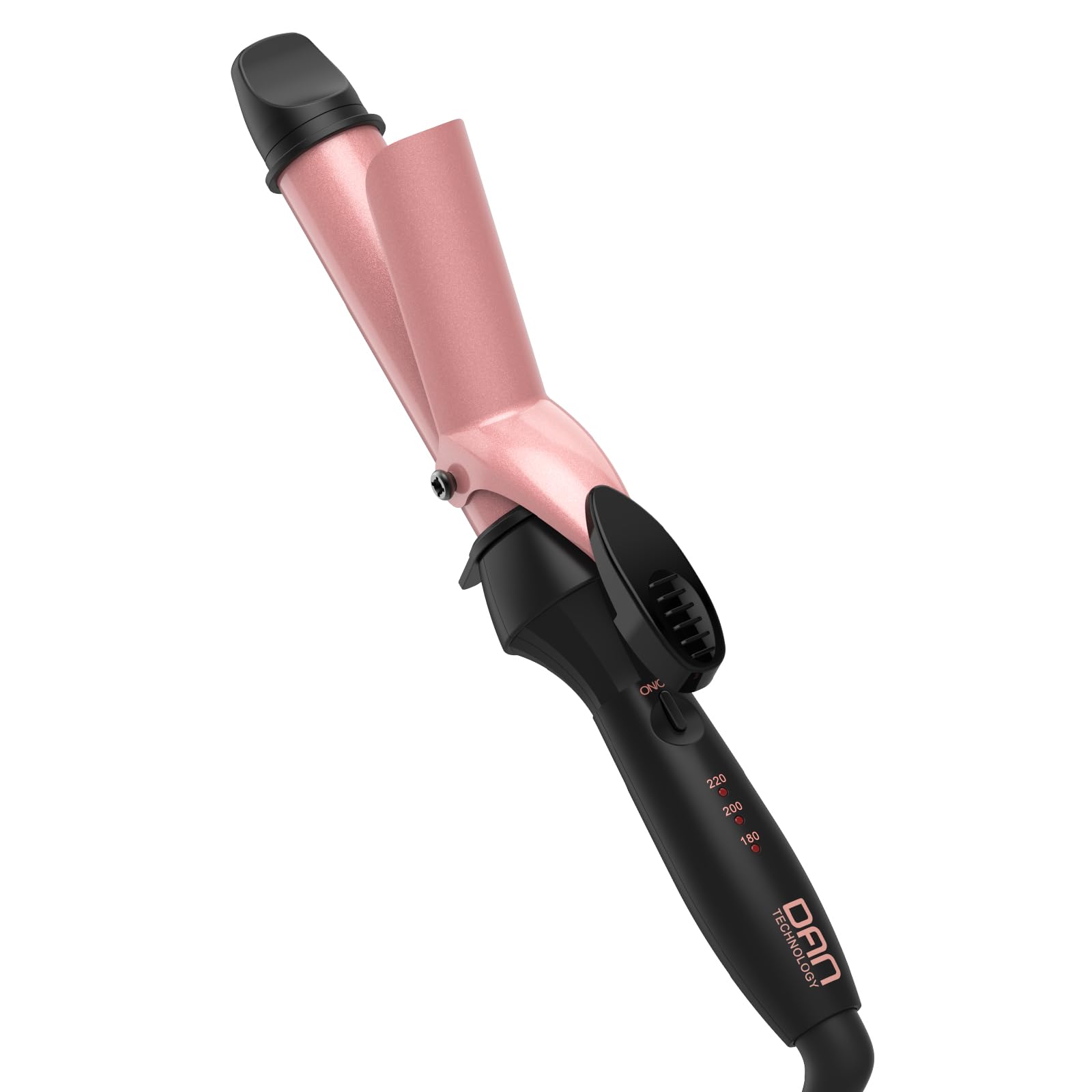 DAN Technology Curling Tong Ceramic Small Curling Wand Mini Hair Curler Short Wand for Travel Dual Voltage 1 inch Culer for Styling All Hair Type