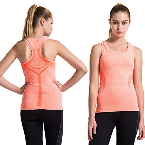 SEKERMAET Women's Fitness Workout Sport Tank Tops, Activewear Gym Yoga Seamless Camisole Dry Fit