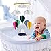 KATUMO Baby Crib Mobile, Handmade Baby Mobile Infant Toy Hanging Rotating Hot Air Balloons and Clouds Nursery Bed Decoration Crib Mobile for Night Boys Girls Baby Shower, Unique Crib Mobile Décor