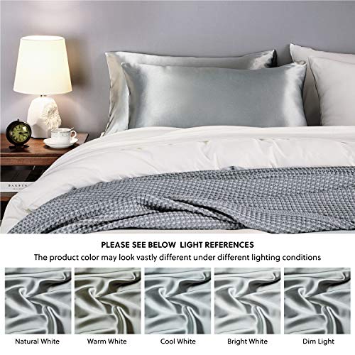 Bedsure Satin Pillowcase for Hair and Skin, 2Pack King Size (20x40