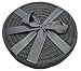 Kitchen Potholders Set Trivets Set Pure Cotton Thread Weave Hot Pot Holders Set Hot Pads Hot Mats, Round Stylish Coasters, Diameter 7 Inches, Set of 3 (Dark Grey, 7