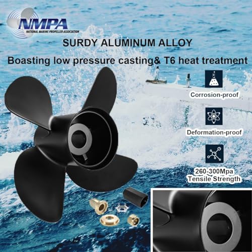 VIF Boat Propeller Compatible with Mercury Mercruiser Alpha One/Bravo One Outboard Motors 135HP 150HP 175HP 200HP 225HP 250HP 300HP