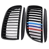 BaiFM Matte black M Color MESH front Kidney Grille Grill FOR bmw 328i 316d 318d BMW E90 / E91
