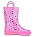 Shopkins Kids Girls' Character Printed Waterproof Easy-On Rubber Rain Boots (Toddler/Little Kids)