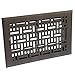 Accord Ventilation AMFRRBB610 Floor Register with Wicker Design, 6-Inch x 10-Inch(Duct Opening Measurements), Oil Rubbed Bronze