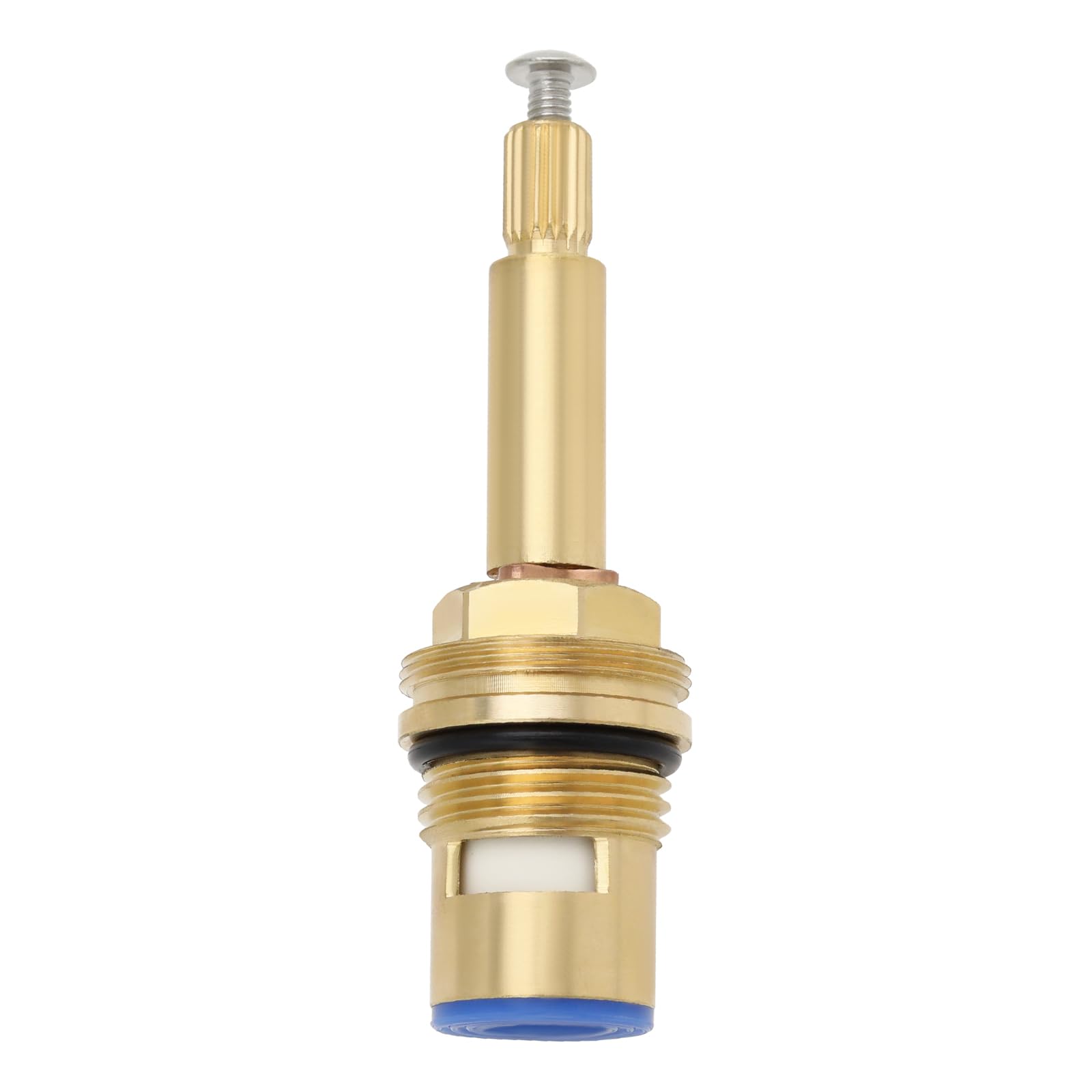 LT Easiyl BSP 1/2" Blue Brass Shower Bath Tap Valve Cartridge Quarter Turn 20 Teet Ceramic Tap Cartridge for Kitchens Bathrooms Washrooms (Clockwise to Open)