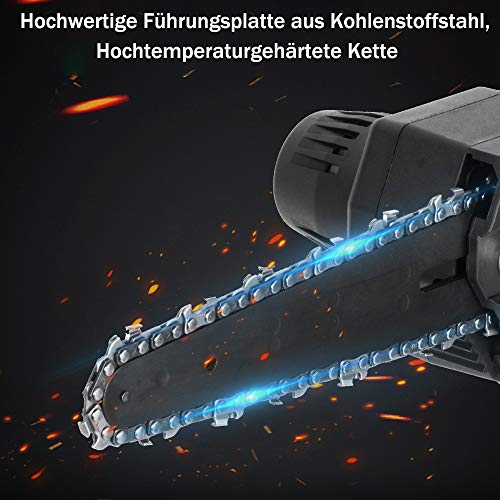 Mini Kettensäge, Kettensäge Elektro Akku Handkettensäge 36V 6 Zoll Akku Säge für Gartenbaum Landwirtschaft, und Ranch… – Bild 5
