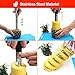 Lasten Fruit Slicer set of 5, Stainless Fruit Peeler Set - Pineapple Corer, Watermelon Slicer,Avocado Slicer, Carving Knife&Melon Baller Scoop and Strawberry Huller - Kitchen Cutter Gadgets Kit