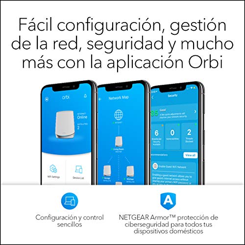 NETGEAR-Orbi-Mesh-WiFi-6-RBK752-sistema-tribanda-compuesto-por-1-router-y-1-extensor-satelite-Cobertura-de-hasta-350-m-y-mas-de-40-dispositivos-AX4200-hasta-42-Gbps