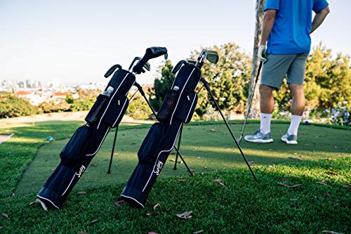 Sunday-Golf-Lightweight-Sunday-Golf-Bag-with-Strap-and-Stand--Easy-to-Carry-and-Durable-Pitch-n-Putt-Golf-Bag--Golf-Stand-Bag-for-The-Driving-Range-Par-3-and-Executive-Courses--315-inches-Tall