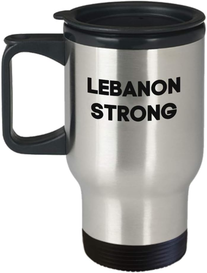 Lebanon Travel Mug Lebanese Coffee Cup Lebanon Strong Lebanese Flag Kitchen