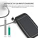 Portable Solar Charger RAVPower 15000mAh Outdoor Solar Power Bank Dual USB External Battery Pack Power Pack with Flashlight (IPX4 Splashproof, Dustproof, Solar Panel Charging, DC5V/2A Input) Black