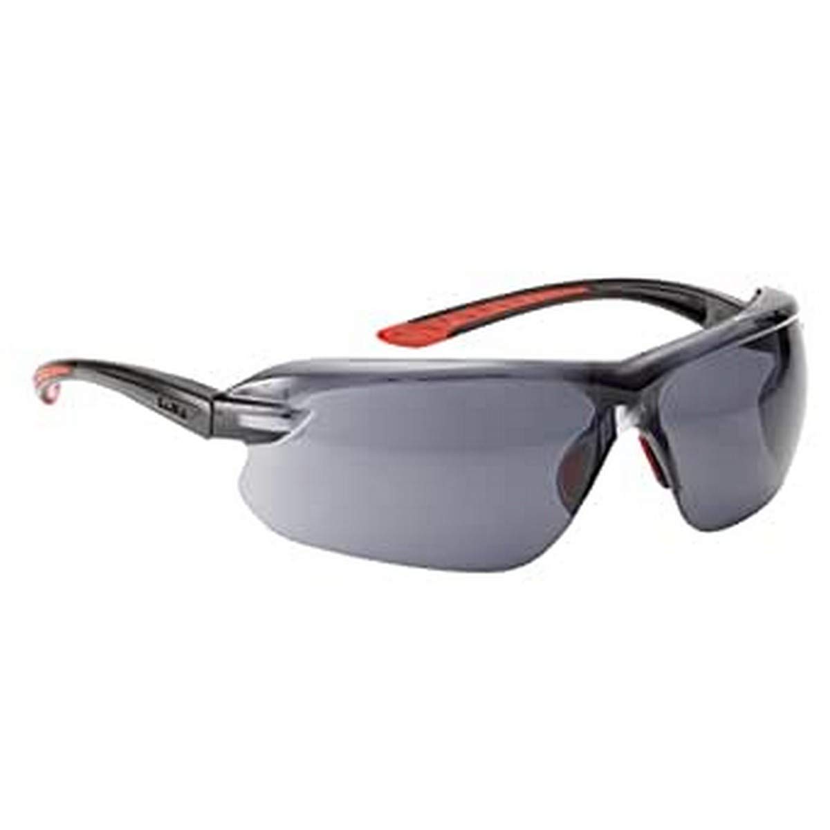 Bollé IRIPSF One Size Smoked Glass "Iri-s" Safety Spectacles - Black/Red