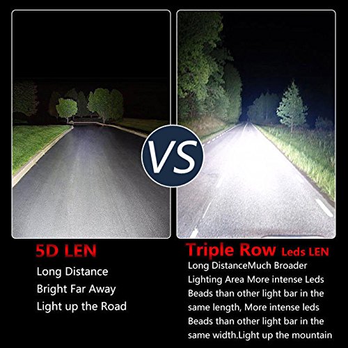 12 Inch 324W LED Light Bar Triple Row Flood Spot Combo Beam Led Driving Lamp Boat Lights Led Off Road Lights for Trucks - Thumbnail 5