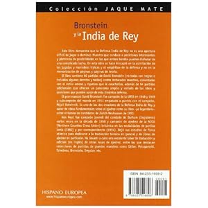 Bronstein Y La India Del Rey/ Bronstein on the King's Indian (Jaque Mate) (Spanish Edition)