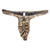 YiZYiF Men's Shiny Bikini Briefs Stretchy Ruched