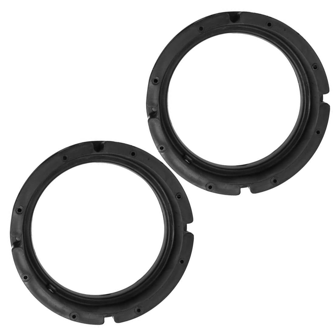 MACHSWON 2Pcs Car Plastic Speaker Spacers Round 6.5 Inch Black